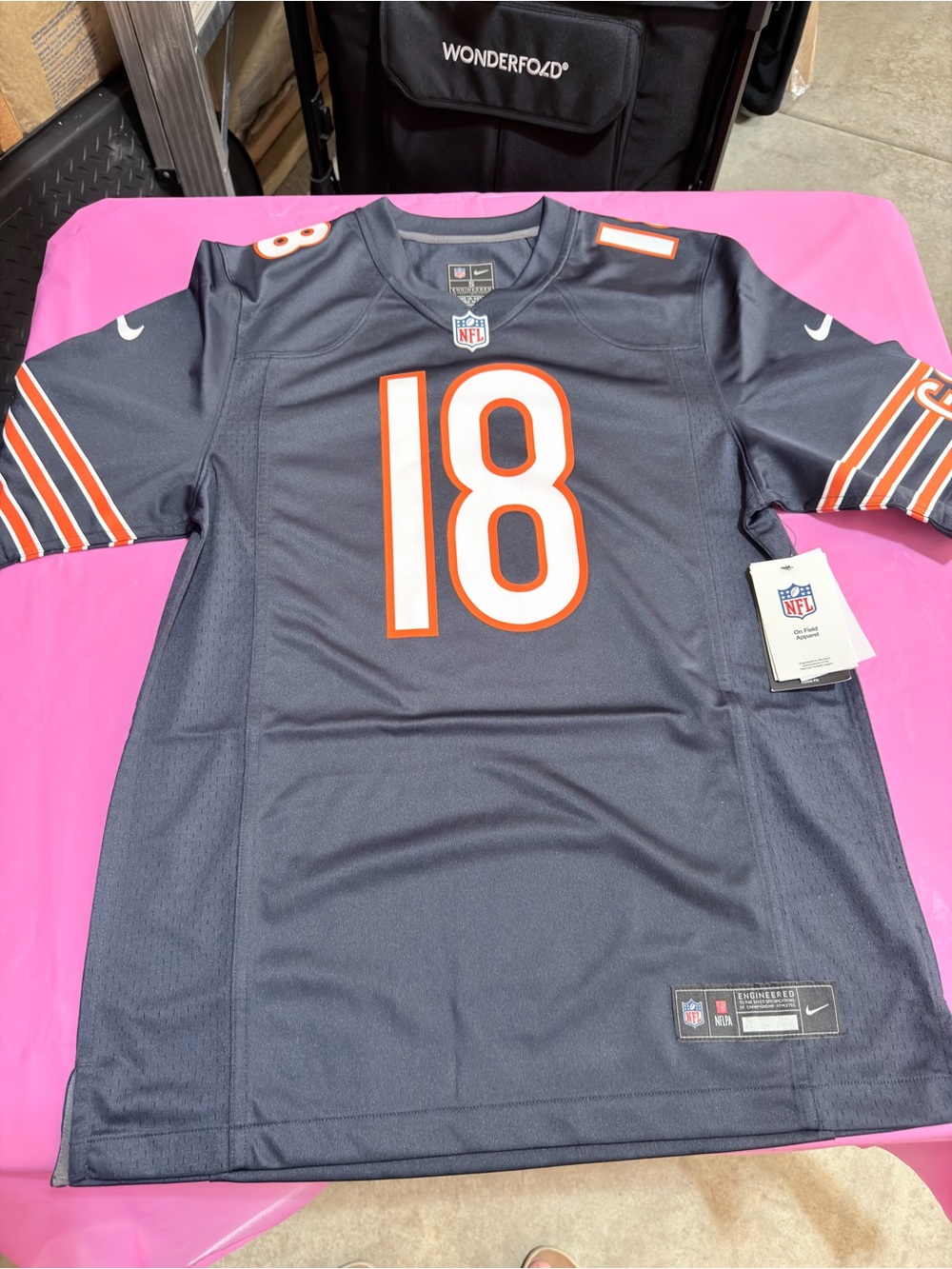 NFL Men’s Navy Chicago Bears #18 Williams Football Jersey Size Small NWT